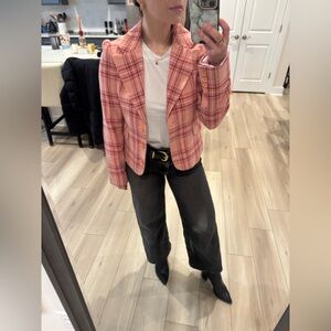 Juicy Couture Pink Plaid Blazer